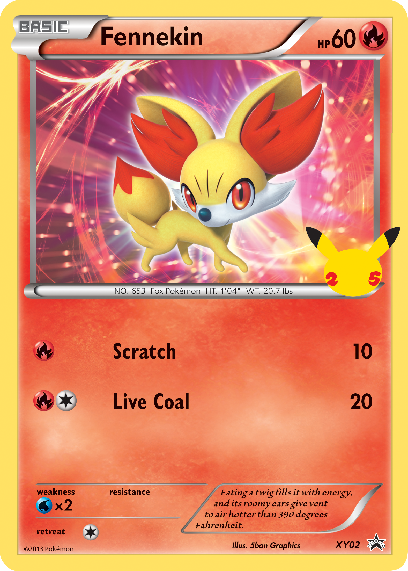 Fennekin (XY02) (Jumbo Card) [First Partner Pack] | Enigma On Main