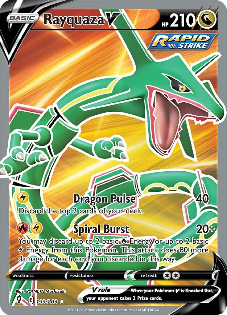 Rayquaza V (193/203) [Sword & Shield: Evolving Skies] | Enigma On Main