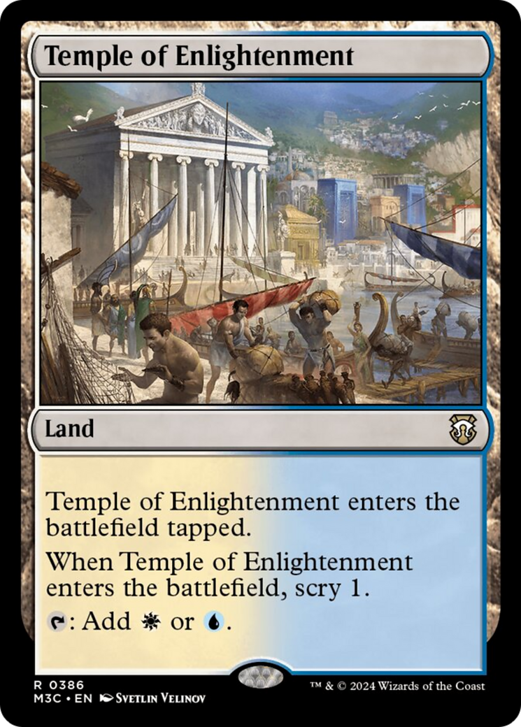 Temple of Enlightenment (Ripple Foil) [Modern Horizons 3 Commander] | Enigma On Main