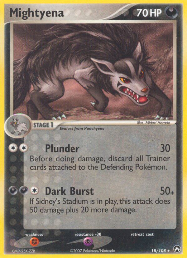 Mightyena (18/108) (Theme Deck Exclusive) [EX: Power Keepers] | Enigma On Main