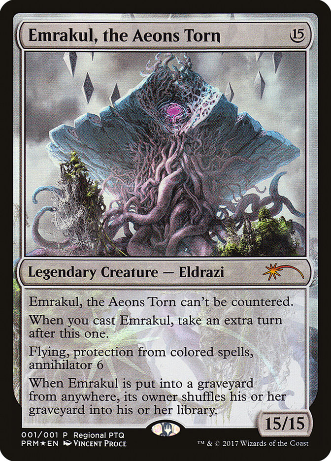 Emrakul, the Aeons Torn (Regional PTQ) [Pro Tour Promos] | Enigma On Main