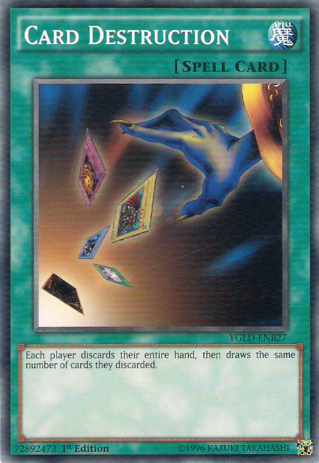 Card Destruction [YGLD-ENB27] Common | Enigma On Main