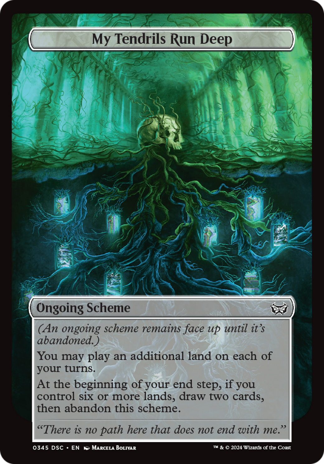 My Tendrils Run Deep (Full Art) [Duskmourn: House of Horror Commander] | Enigma On Main