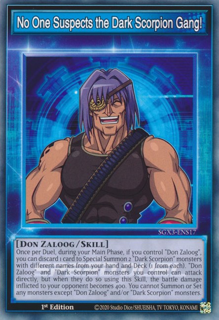 No One Suspects the Dark Scorpion Gang! [SGX3-ENS17] Common | Enigma On Main