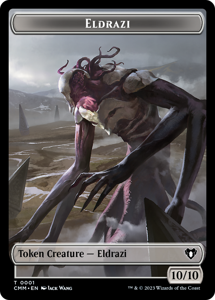 Eldrazi // Knight Double-Sided Token [Commander Masters Tokens] | Enigma On Main