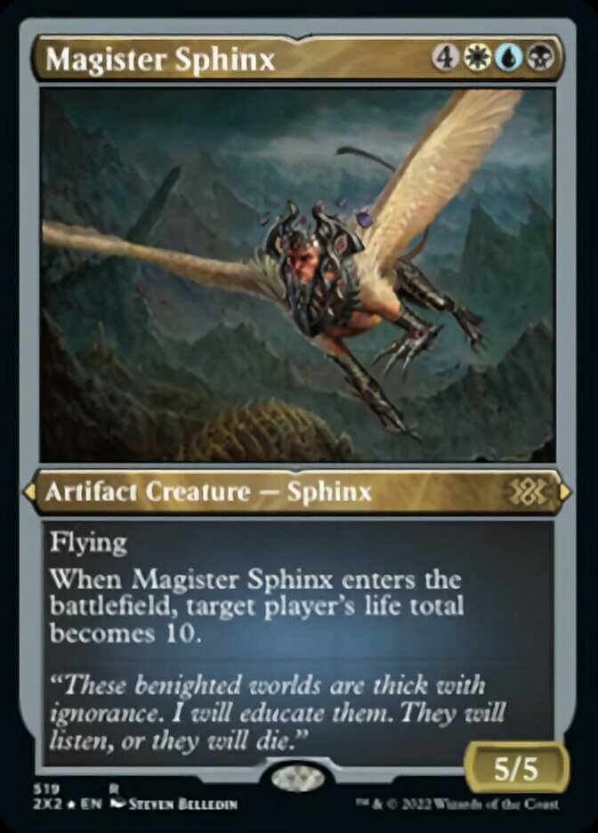 Magister Sphinx (Foil Etched) [Double Masters 2022] | Enigma On Main