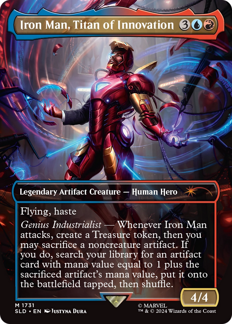 Iron Man, Titan of Innovation (Rainbow Foil) [Secret Lair Drop Series] | Enigma On Main