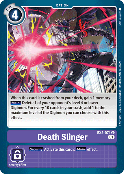 Death Slinger [EX2-071] [Digital Hazard] | Enigma On Main