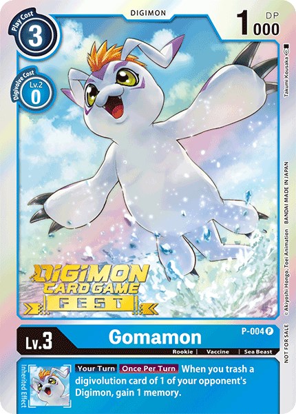 Gomamon [P-004] (Digimon Card Game Fest 2022) [Promotional Cards] | Enigma On Main