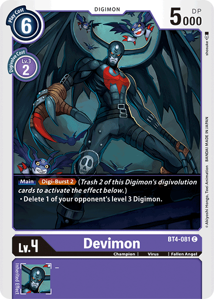 Devimon [BT4-081] [Great Legend] | Enigma On Main