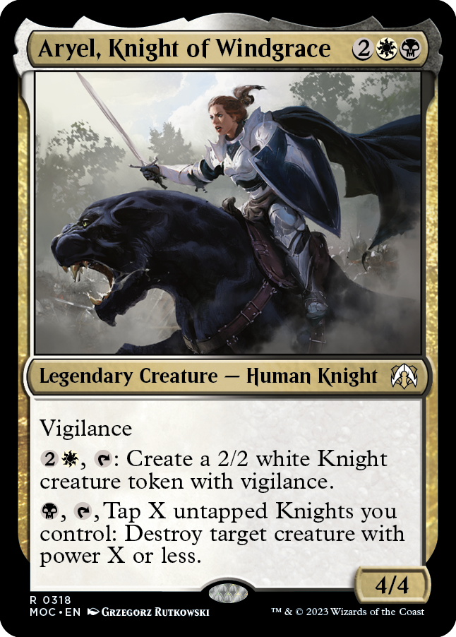 Aryel, Knight of Windgrace [March of the Machine Commander] | Enigma On Main