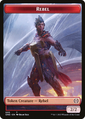 Rebel // Drone Double-Sided Token [Phyrexia: All Will Be One Tokens] | Enigma On Main