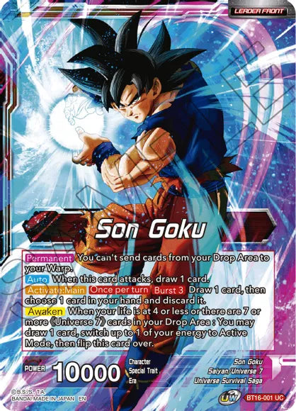 Son Goku // Son Goku, Supreme Warrior (BT16-001) [Realm of the Gods] | Enigma On Main