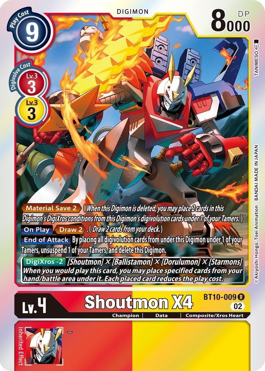 Shoutmon X4 [BT10-009] [Xros Encounter] | Enigma On Main