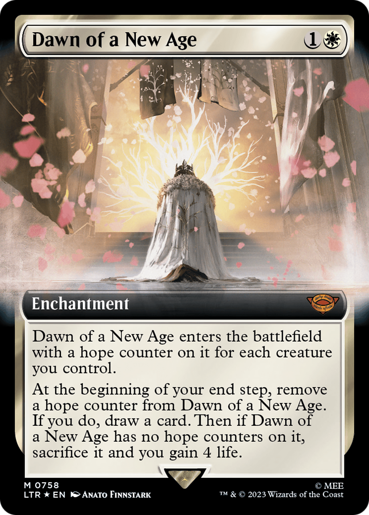 Dawn of a New Age (Extended Art) (Surge Foil) [The Lord of the Rings: Tales of Middle-Earth] | Enigma On Main