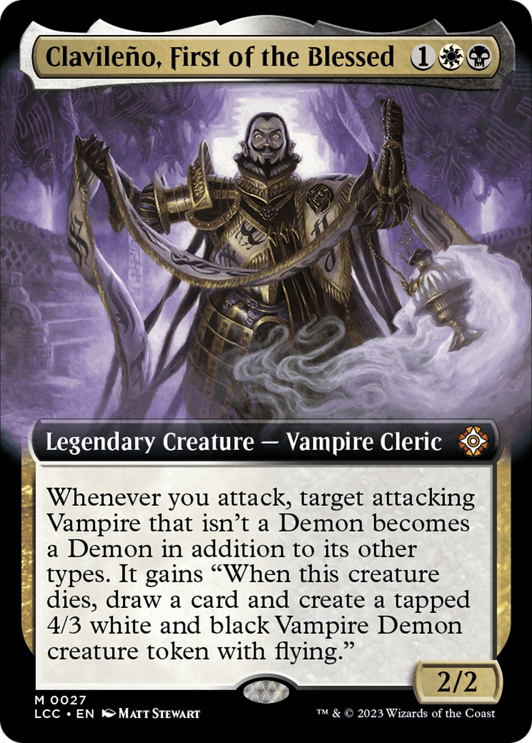 Clavileno, First of the Blessed (Extended Art) [The Lost Caverns of Ixalan Commander] | Enigma On Main