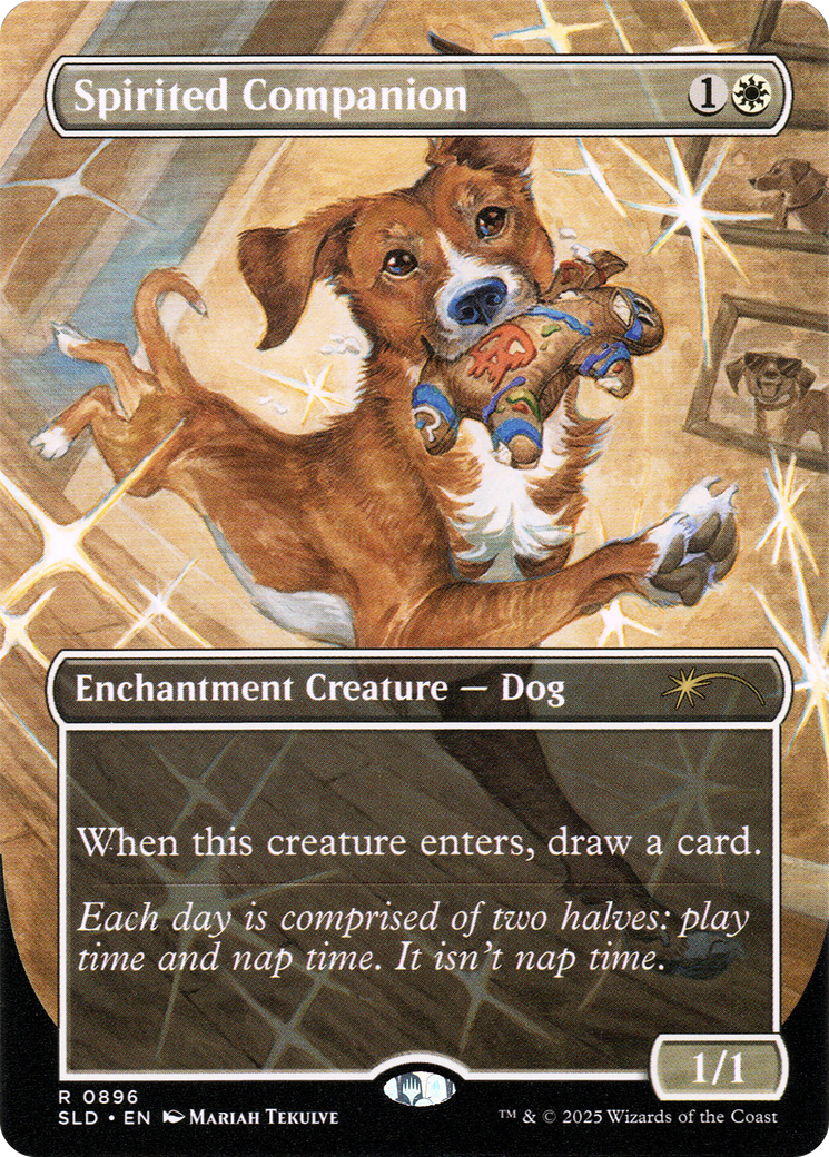 Spirited Companion (0896) (Rainbow Foil) [Secret Lair Drop Series] | Enigma On Main