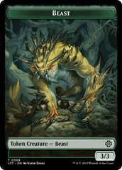 Beast // Merfolk (0003) Double-Sided Token [The Lost Caverns of Ixalan Commander Tokens] | Enigma On Main