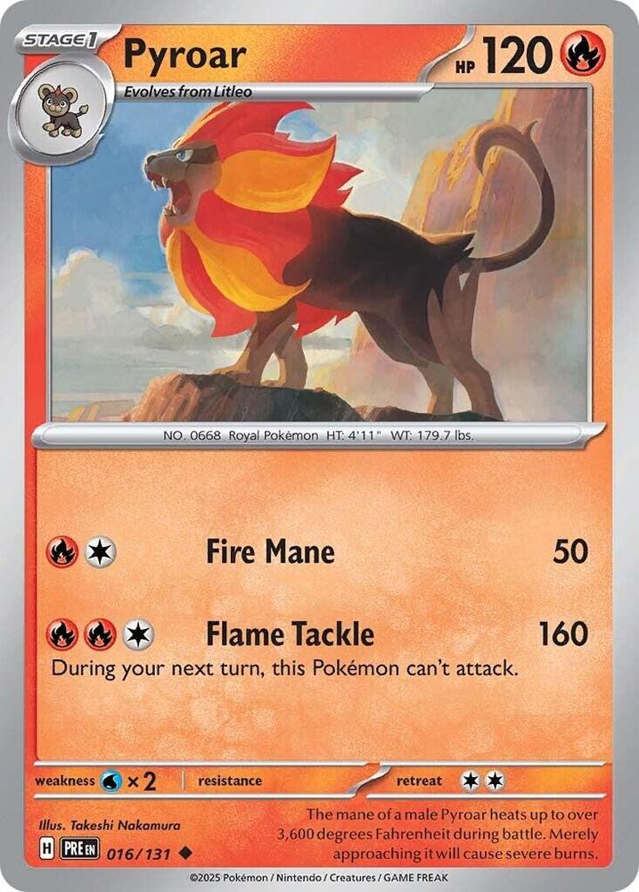 Pyroar (016/131) [Scarlet & Violet: Prismatic Evolutions] | Enigma On Main