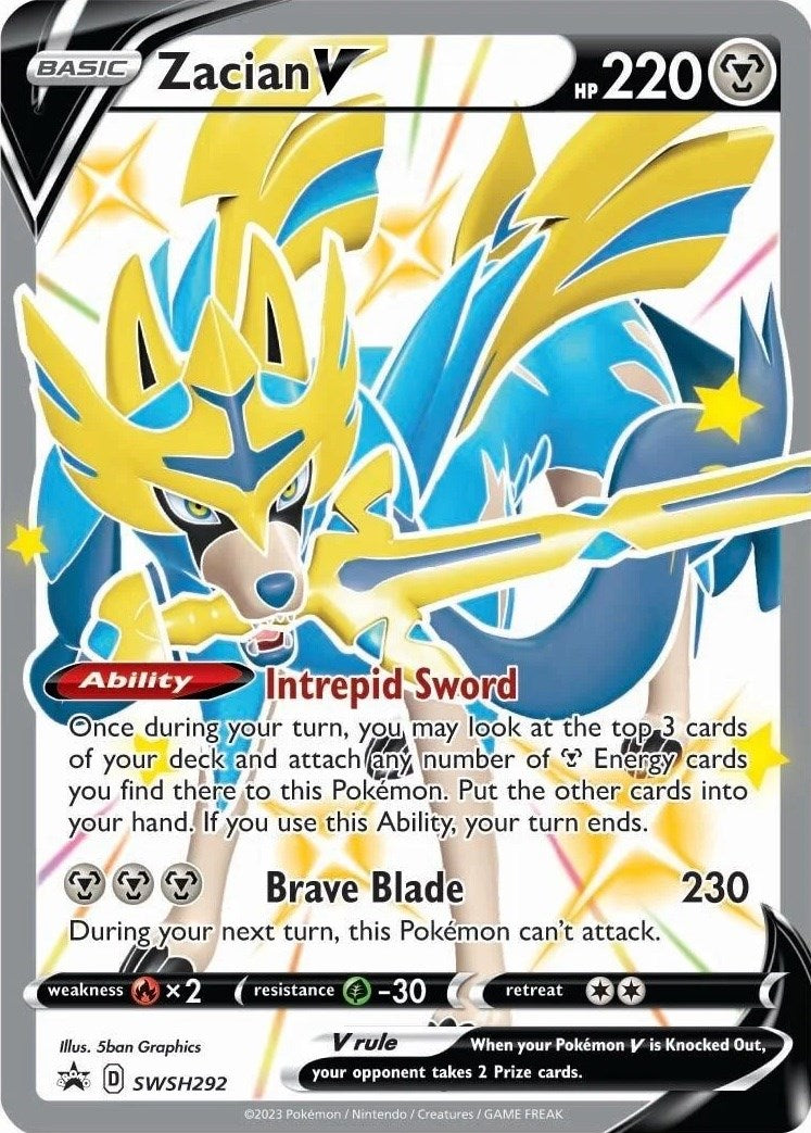 Zacian V (SWSH292) [Sword & Shield: Black Star Promos] | Enigma On Main