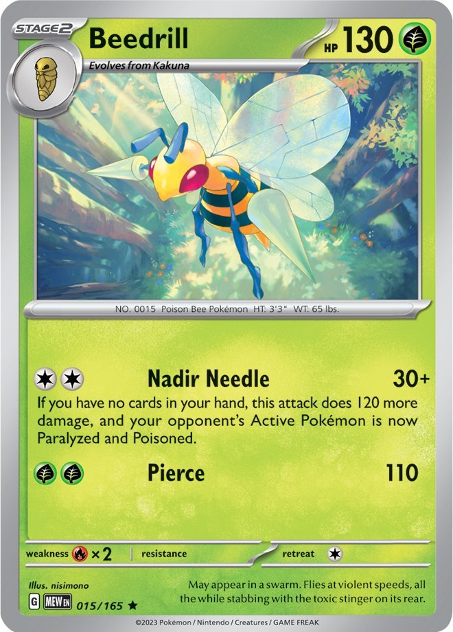 Beedrill (015/165) [Scarlet & Violet: 151] | Enigma On Main