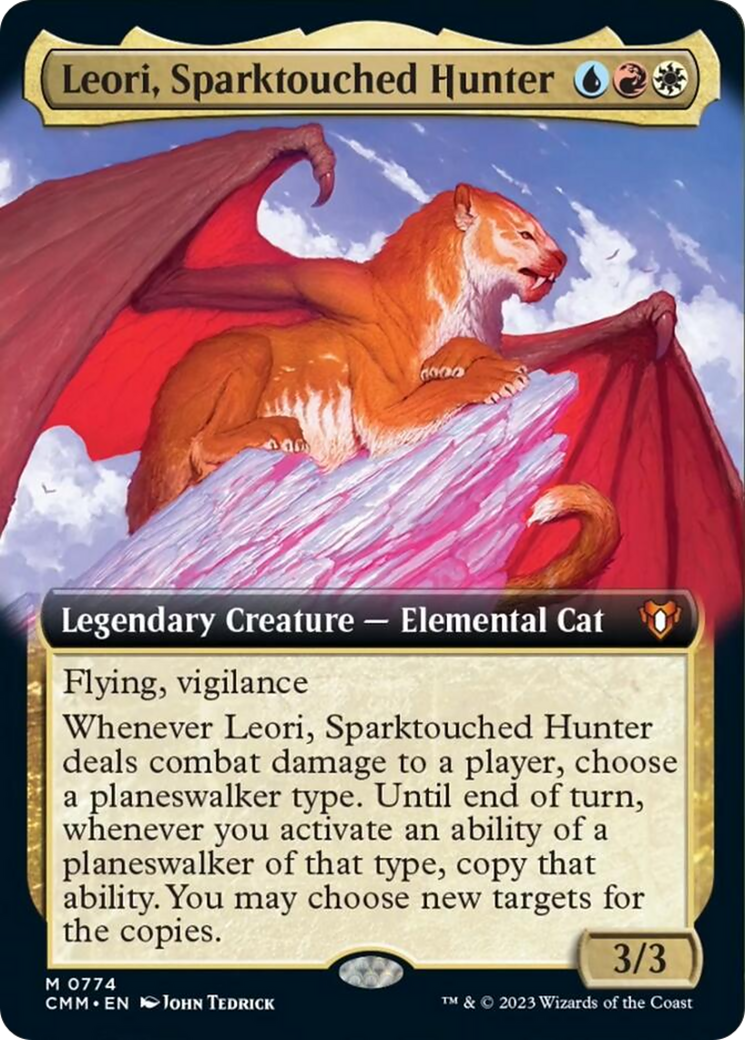 Leori, Sparktouched Hunter (Extended Art) [Commander Masters] | Enigma On Main