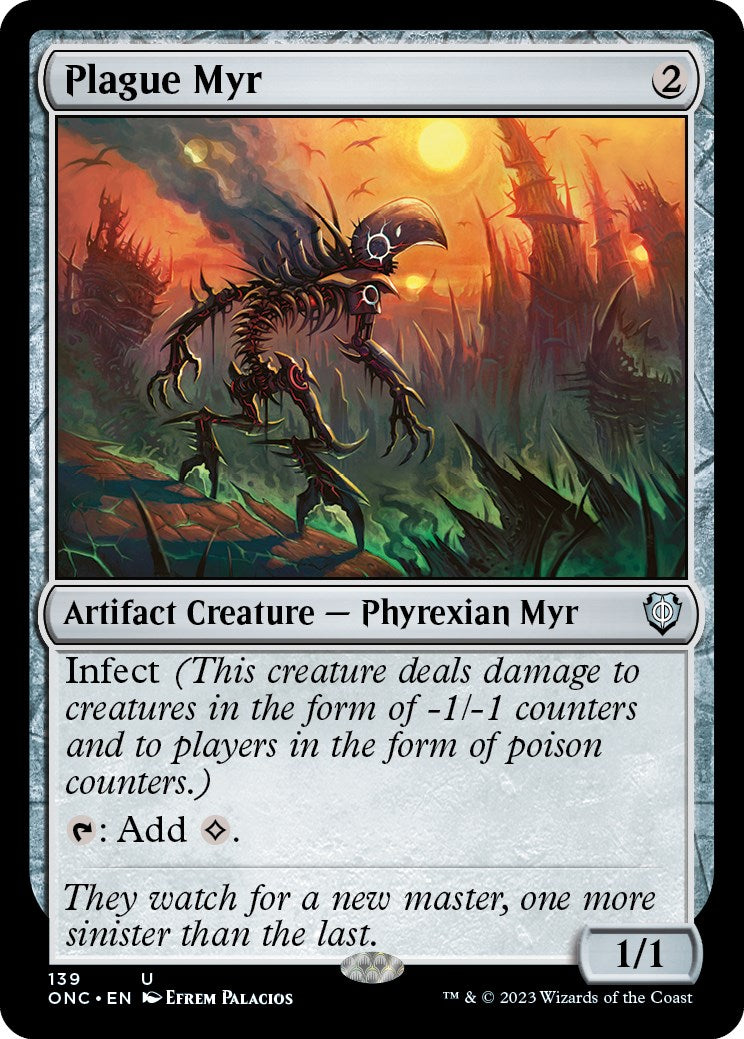 Plague Myr [Phyrexia: All Will Be One Commander] | Enigma On Main