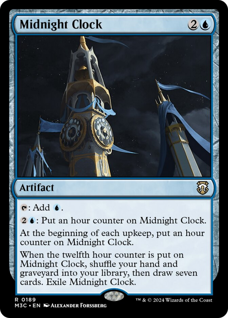 Midnight Clock (Ripple Foil) [Modern Horizons 3 Commander] | Enigma On Main