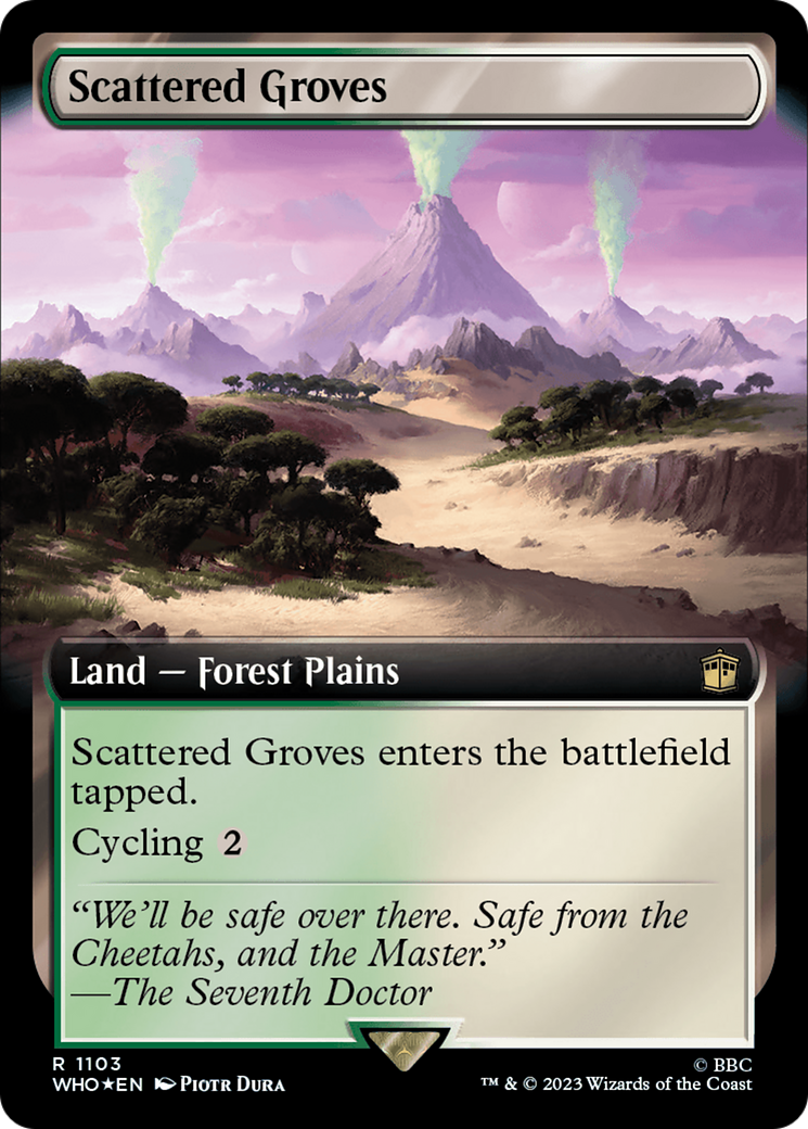 Scattered Groves (Extended Art) (Surge Foil) [Doctor Who] | Enigma On Main