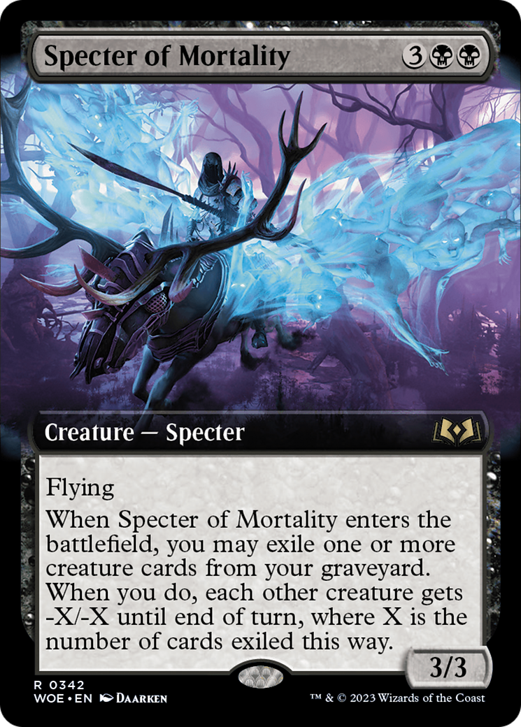 Specter of Mortality (Extended Art) [Wilds of Eldraine] | Enigma On Main