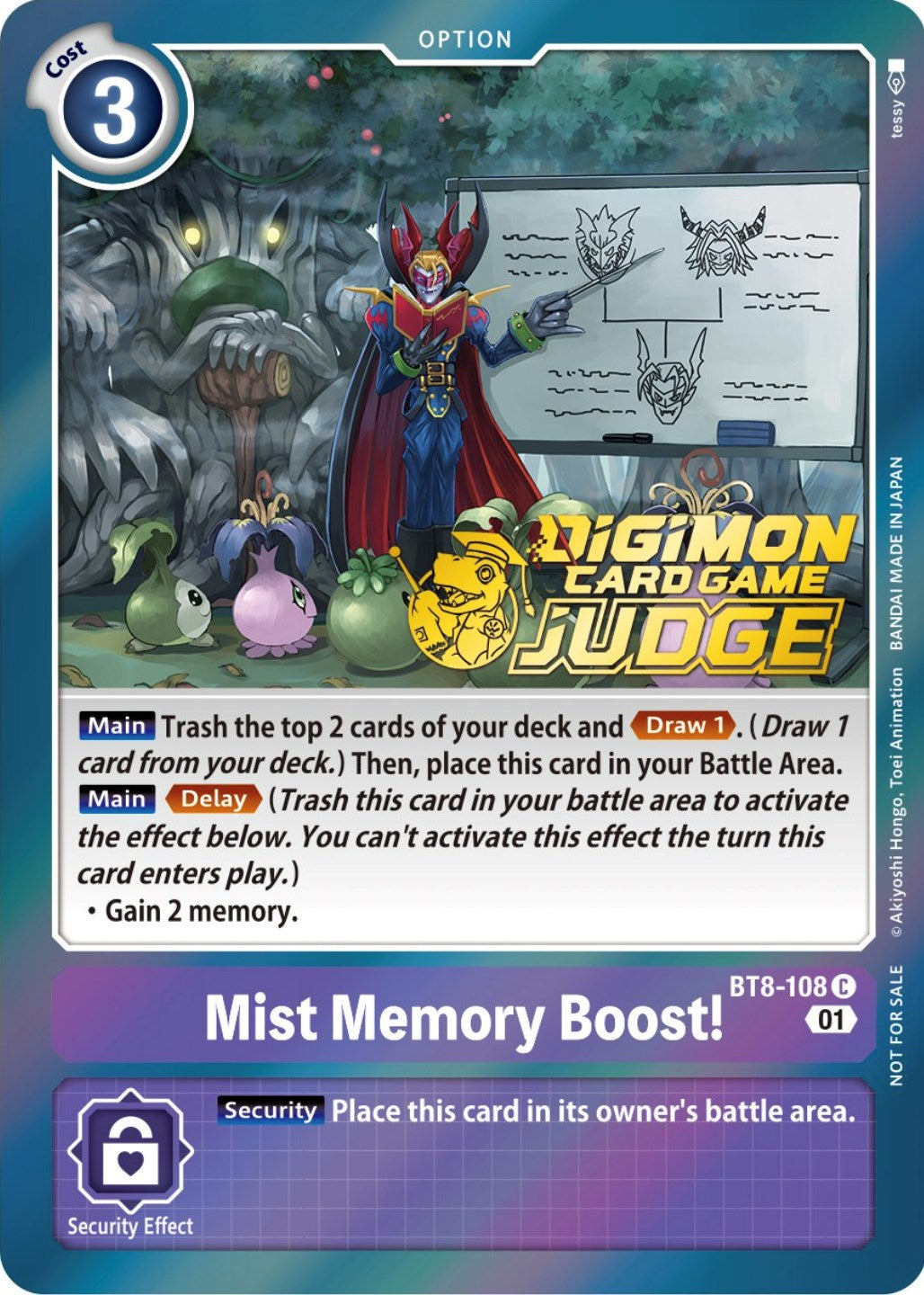 Mist Memory Boost! [BT8-108] (Judge Pack 3) [New Awakening Promos] | Enigma On Main