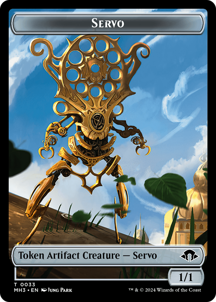 Aetherborn // Servo Double-Sided Token [Modern Horizons 3 Commander Tokens] | Enigma On Main