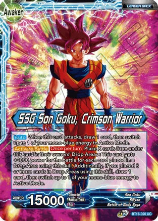 Son Goku // SSG Son Goku, Crimson Warrior (BT16-020) [Realm of the Gods] | Enigma On Main