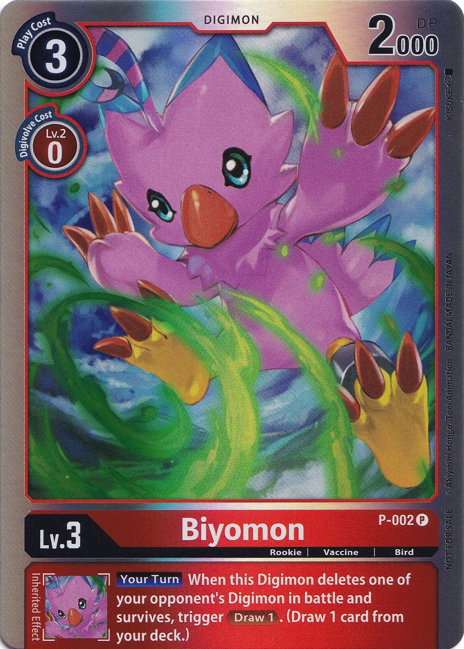 Biyomon [P-002] (Rainbow Foil) [Promotional Cards] | Enigma On Main