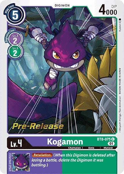 Kogamon [BT8-075] [New Awakening Pre-Release Cards] | Enigma On Main