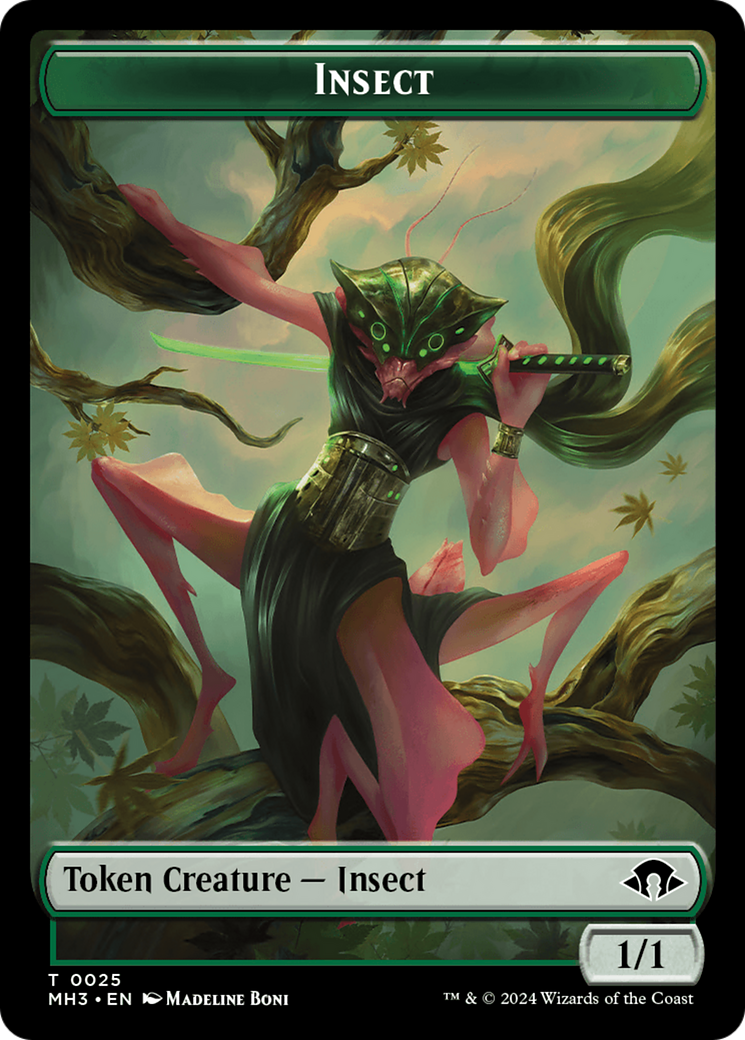 Eldrazi Spawn // Insect (0025) Double-Sided Token [Modern Horizons 3 Tokens] | Enigma On Main