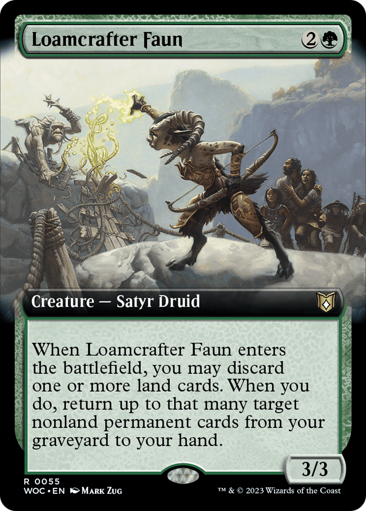 Loamcrafter Faun (Extended Art) [Wilds of Eldraine Commander] | Enigma On Main