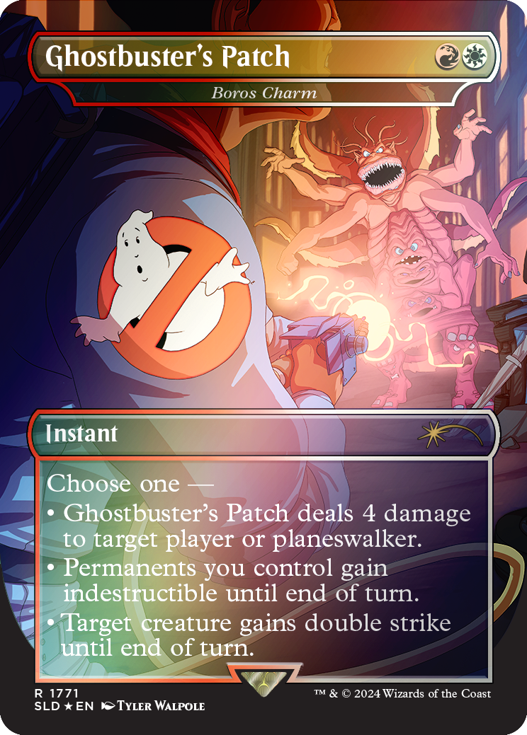 Ghostbuster's Patch - Boros Charm (Rainbow Foil) [Secret Lair Drop Series] | Enigma On Main