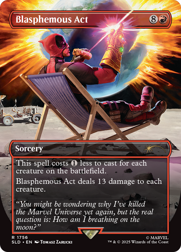 Blasphemous Act (1756) (Rainbow Foil) [Secret Lair Drop Series] | Enigma On Main