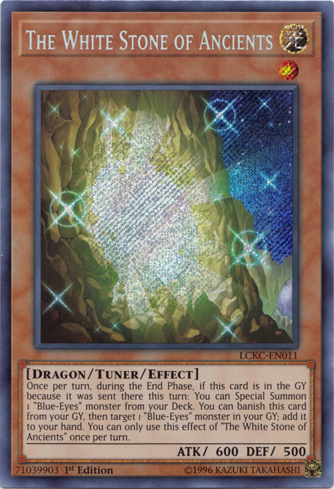 The White Stone of Ancients [LCKC-EN011] Secret Rare | Enigma On Main