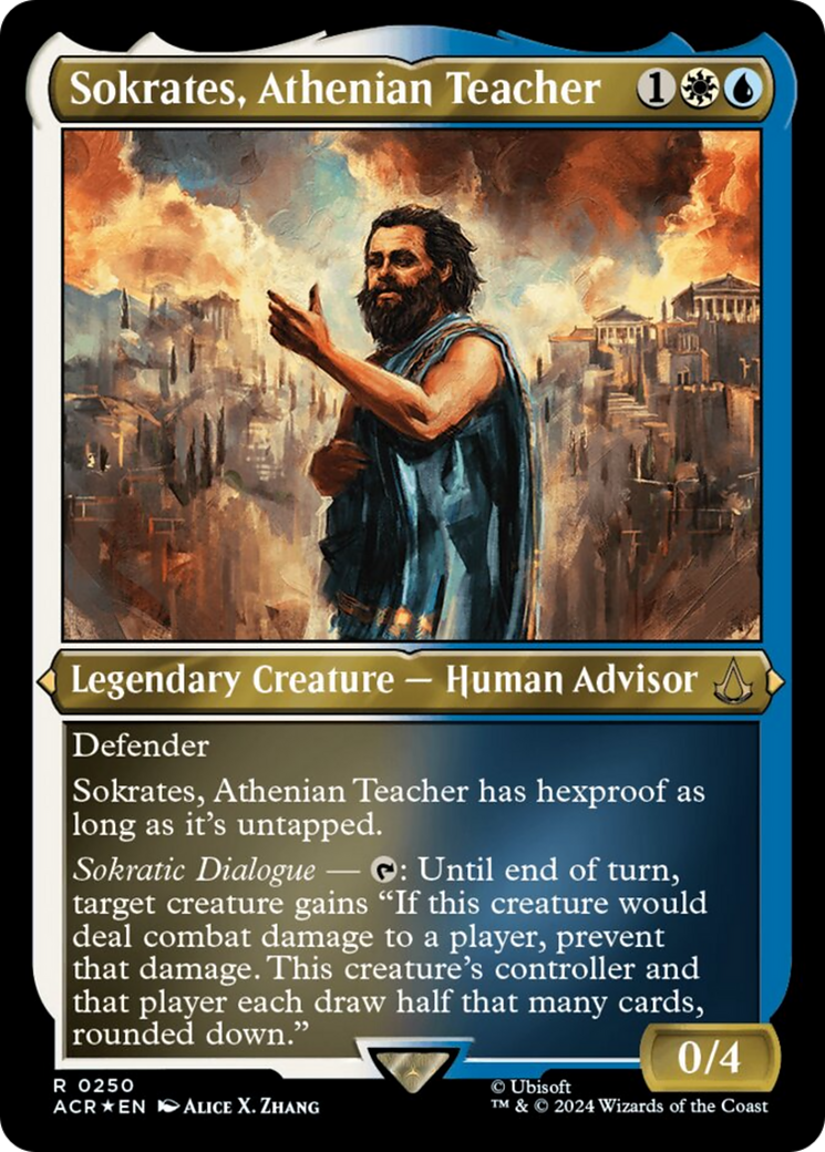 Sokrates, Athenian Teacher (Foil Etched) [Assassin's Creed] | Enigma On Main