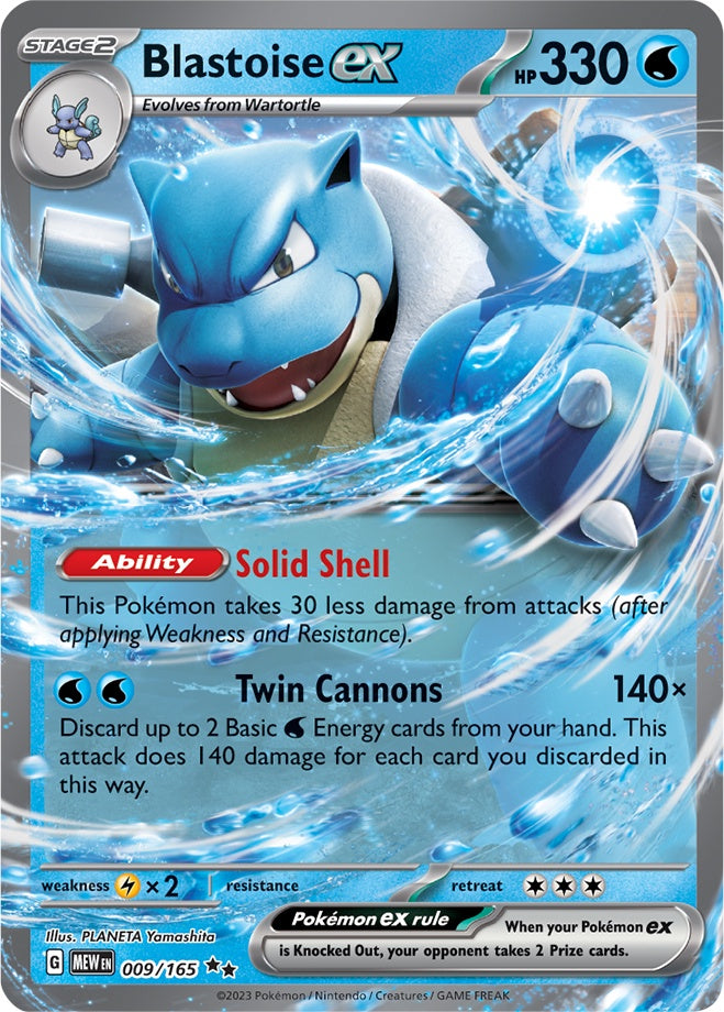 Blastoise ex (009/165) (Jumbo Card) [Scarlet & Violet: Obsidian Flames] | Enigma On Main