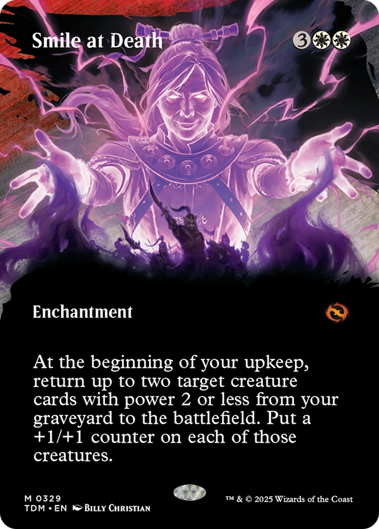 Smile at Death (Borderless) [Tarkir: Dragonstorm] | Enigma On Main