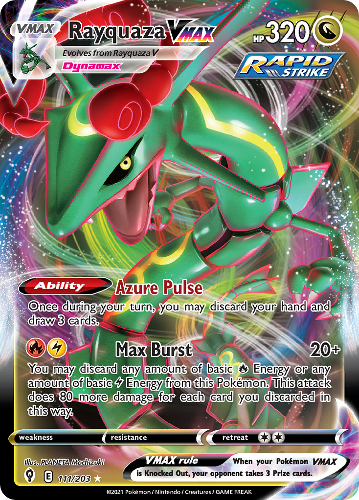 Rayquaza VMAX (111/203) (Jumbo Card) [Sword & Shield: Evolving Skies] | Enigma On Main