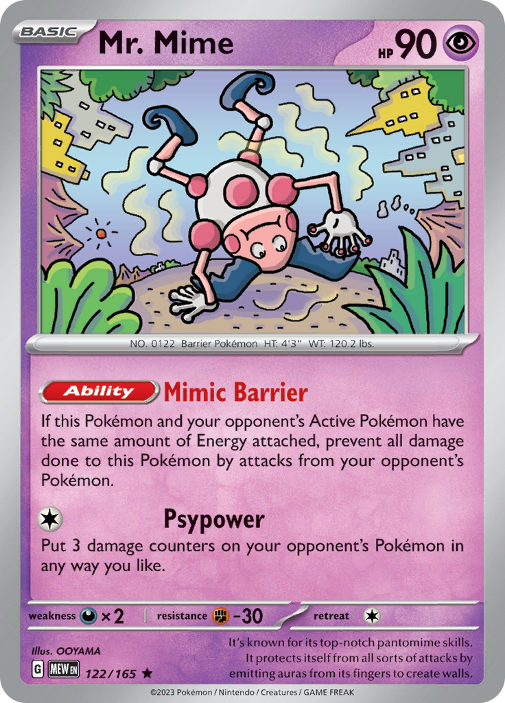 Mr. Mime (122/165) [Scarlet & Violet: 151] | Enigma On Main