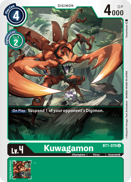Kuwagamon [BT1-070] [Release Special Booster Ver.1.0] | Enigma On Main