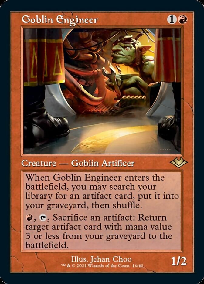 Goblin Engineer (Retro Foil Etched) [Modern Horizons] | Enigma On Main