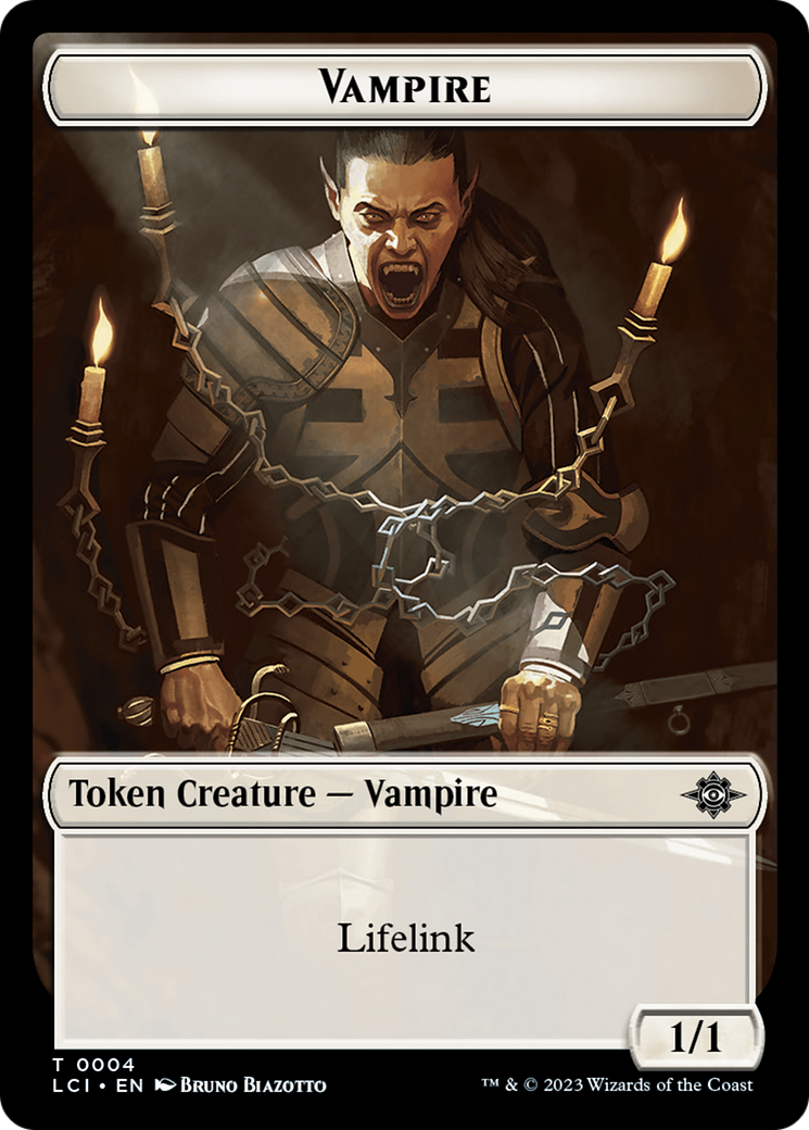 Vampire // Vampire Demon Double-Sided Token [The Lost Caverns of Ixalan Tokens] | Enigma On Main