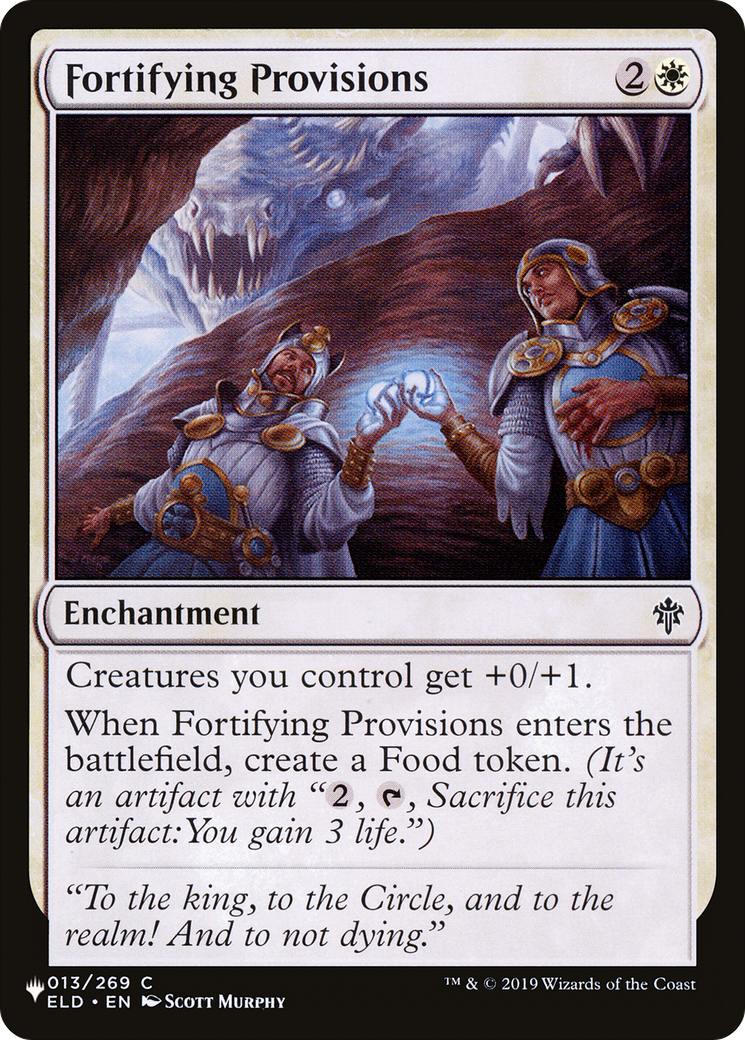 Fortifying Provisions [The List] | Enigma On Main