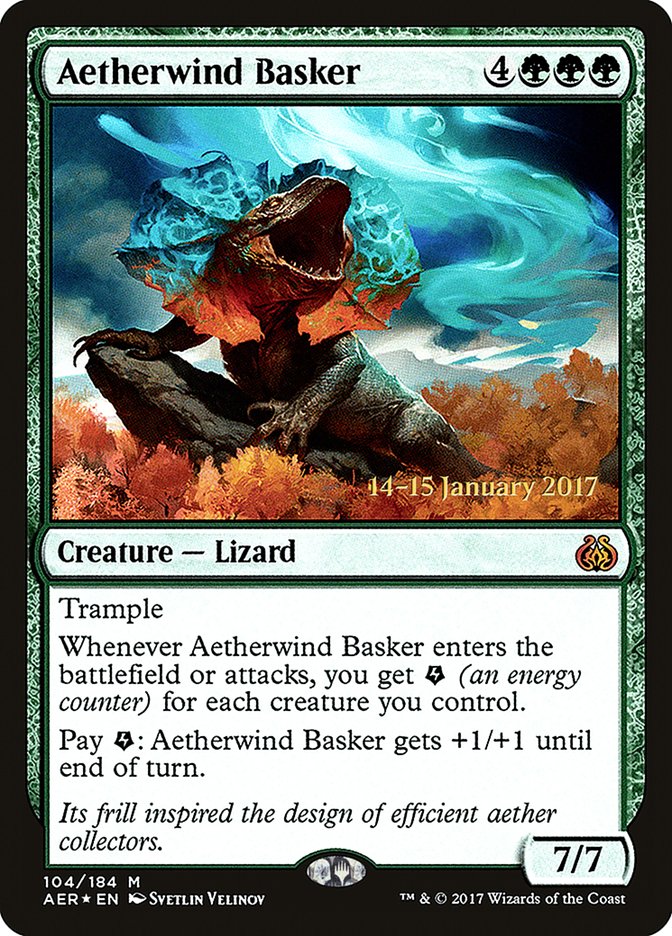 Aetherwind Basker [Aether Revolt Prerelease Promos] | Enigma On Main